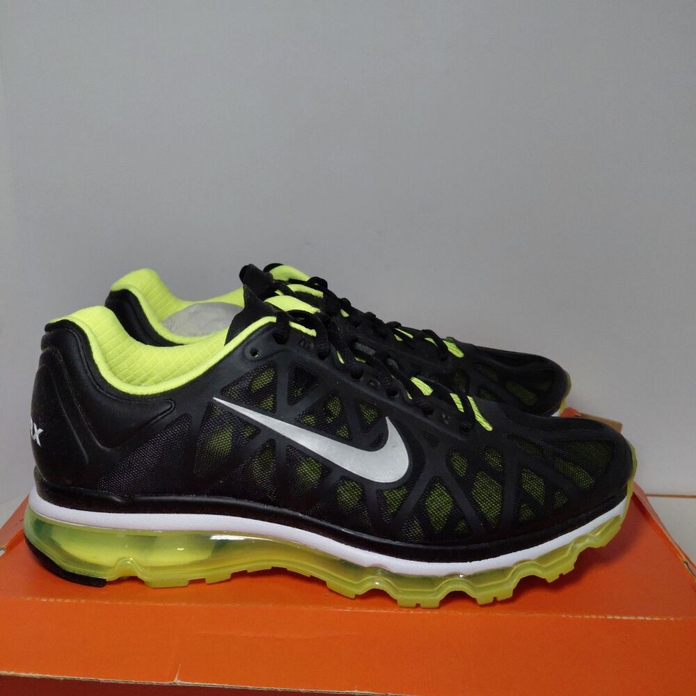 Nike Men's Air Max Plus 429889-007 Black Lace Up Athletic Shoes Sneakers Size 11